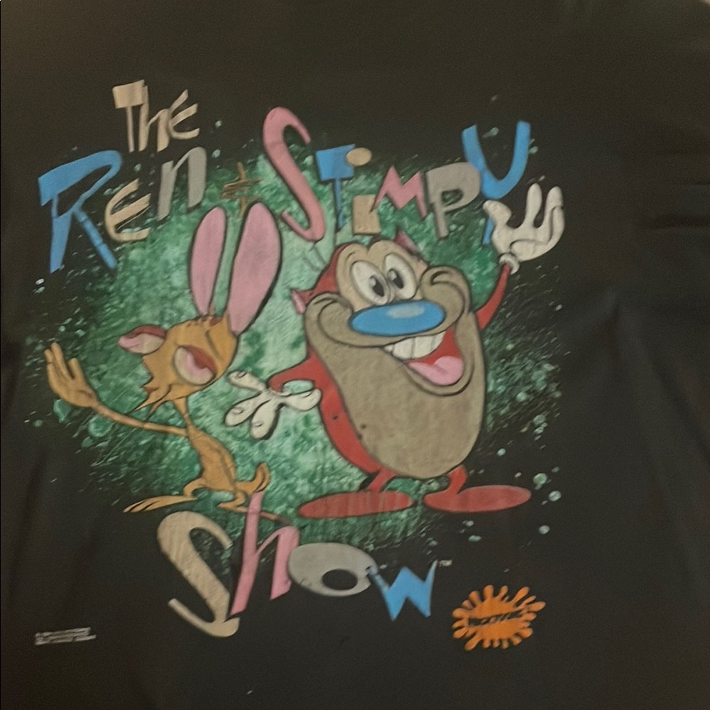 Black Ren & Stimpy Show Kids Shirt